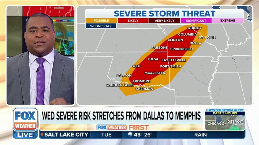 Coast-to-coast storm brings threat of severe storms, flash flooding