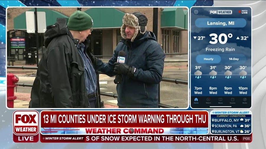 Lansing, Michigan braces for significant ice storm