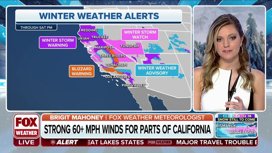 Rare Blizzard Warnings from Los Angeles to Santa Barbara Counties