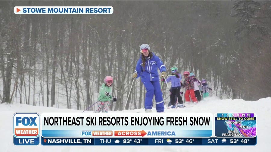 Ski resorts in Northeast enjoy fresh snow