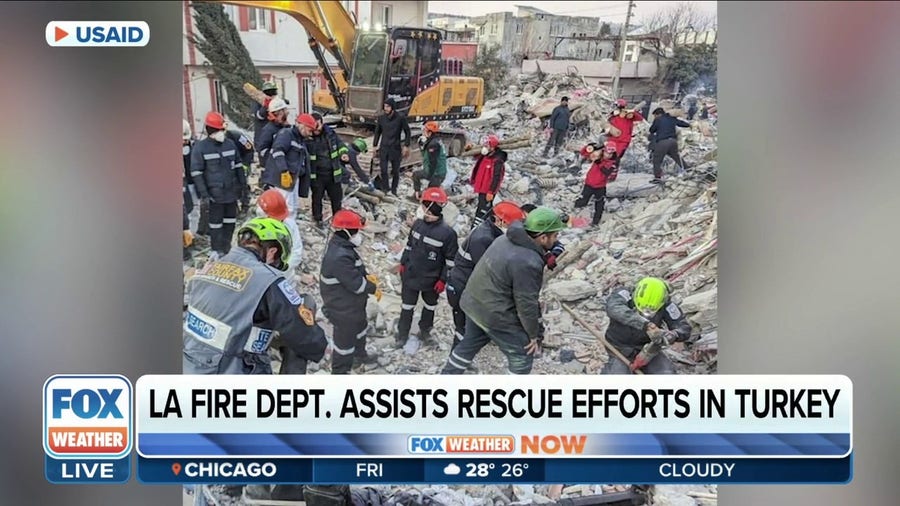 Los Angeles Fire Dept. assists earthquake victims in Turkey