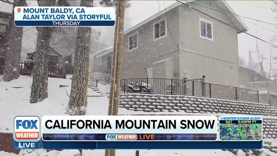 Heavy snow to continue in California, storm impacts travel