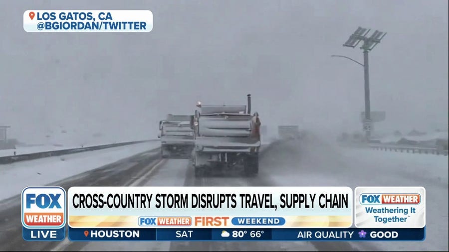 Cross-country storm disrupts travel, supply chain
