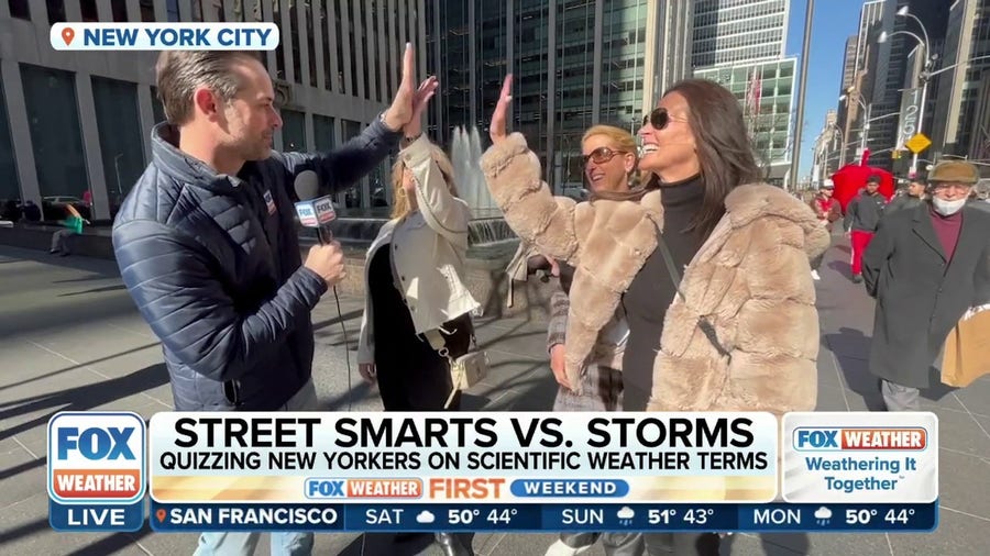 FOX Weather's Nick Kosir quizzes New Yorkers on scientific weather terms