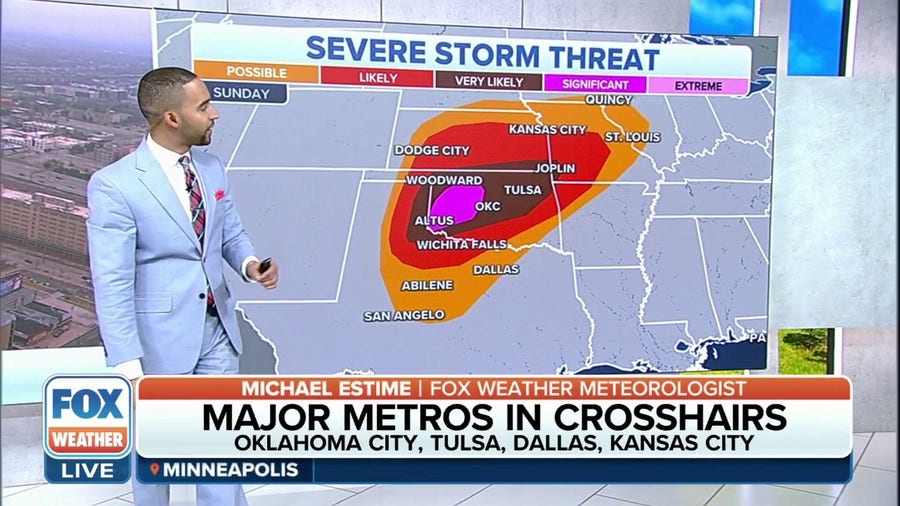 Tracking severe weather threat potential in the Southern Plains