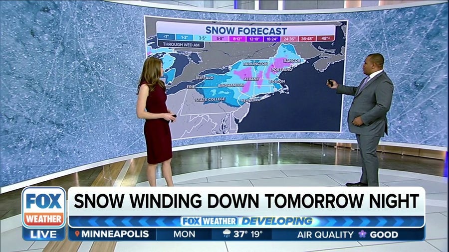 Winter storm bringing snow, ice to Upper Midwest, parts of Northeast
