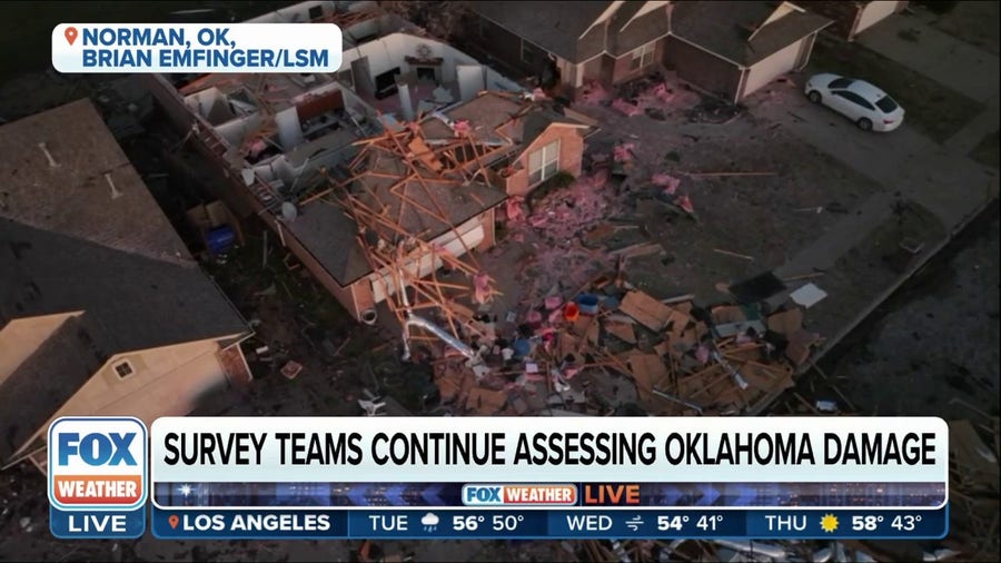 Oklahoma City Fire Dept. works to assist tornado victims