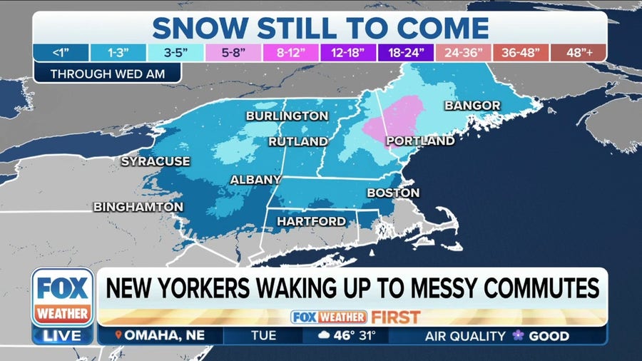 Northeast, Including NYC, Waking Up To Wintry Mix And Snow For Tuesday ...