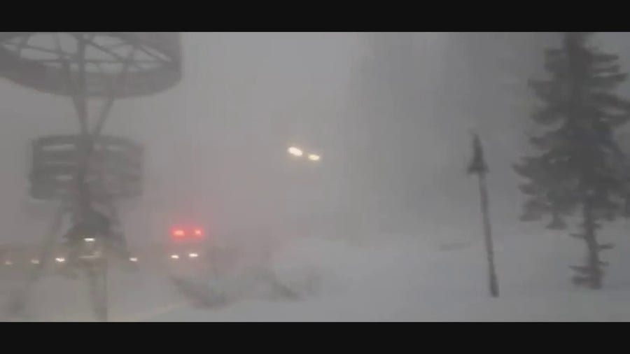 Blizzard-like conditions across California, Nevada