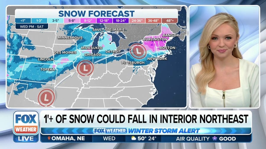 Winter storm to bring snow from Midwest to Northeast