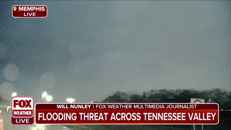 Storms move into Tennessee Valley, threat of flooding