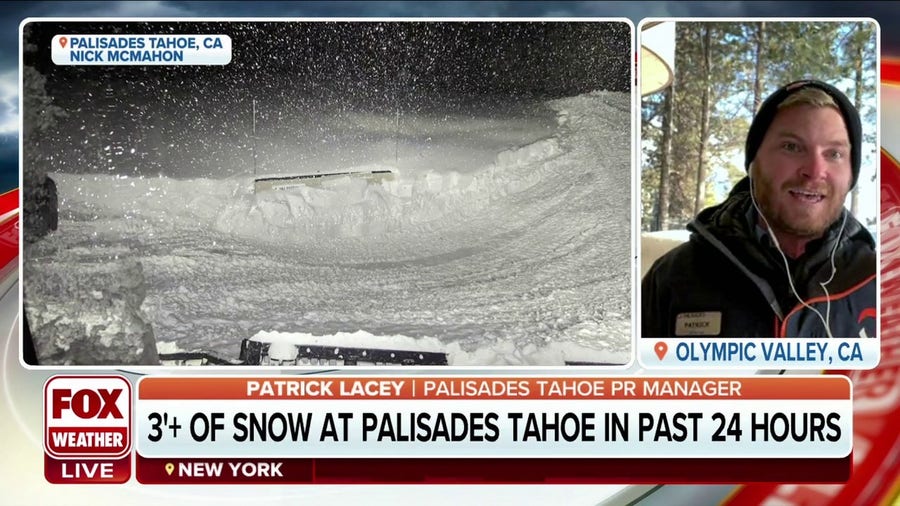 California ski resort: 'Absolutely astounding how much snow we have'
