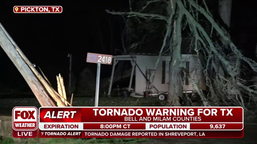 Tornado causes roof damage to homes in Pickton, Texas