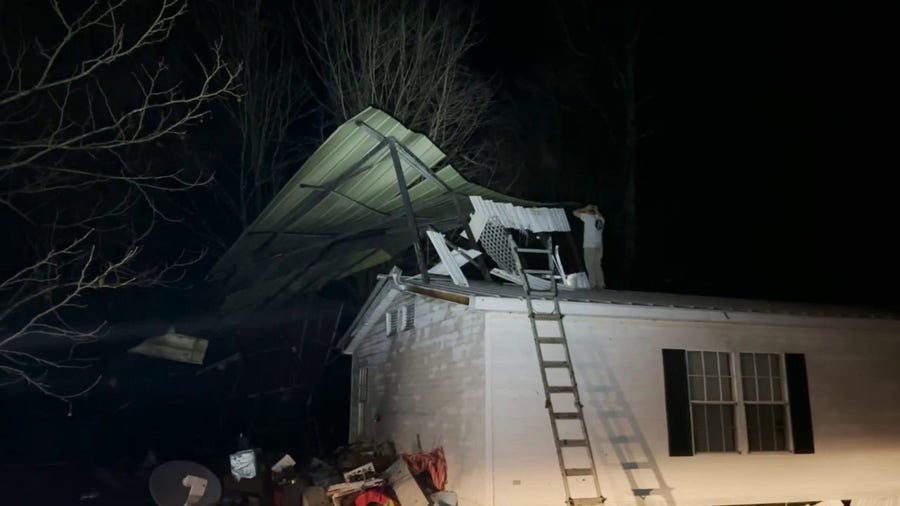 Trees damaged, carports tossed on homes following Arkansas tornado
