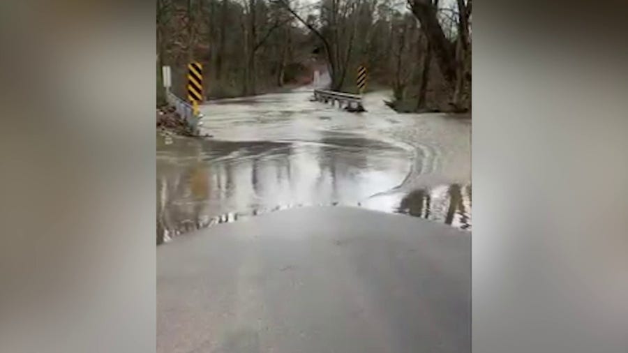 Storms floods road in East Tennessee park