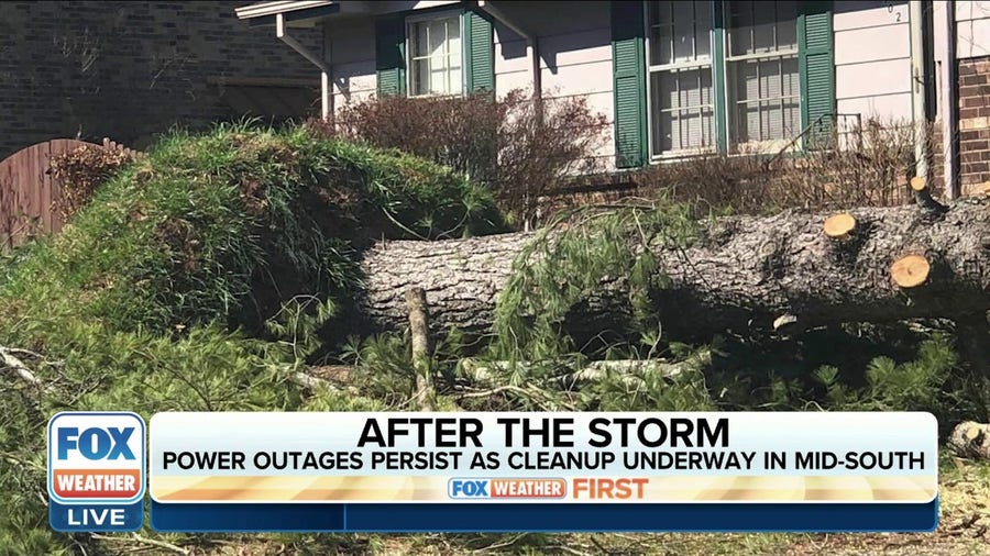 Cleanup underway after storms left thousands without power in Tennessee