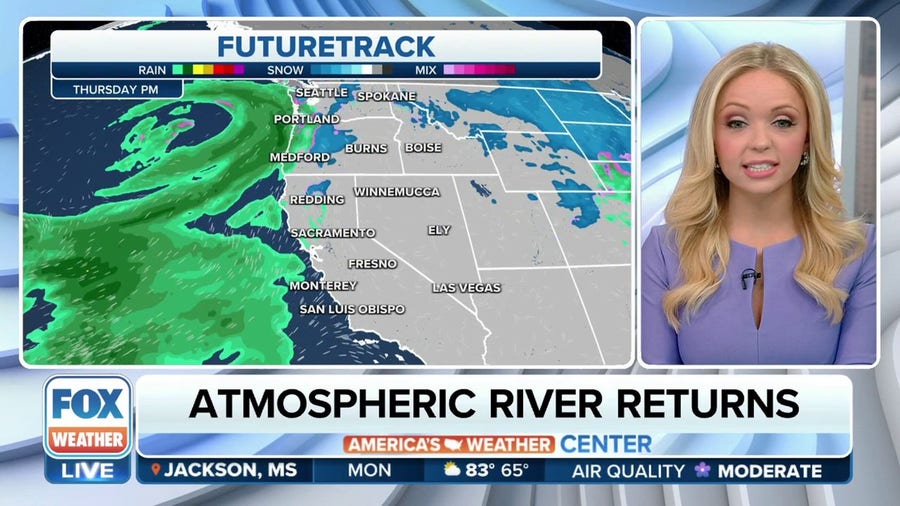 Atmospheric River set to bring more rain and snow to California