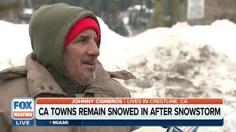 California towns snowed in after major winter storm