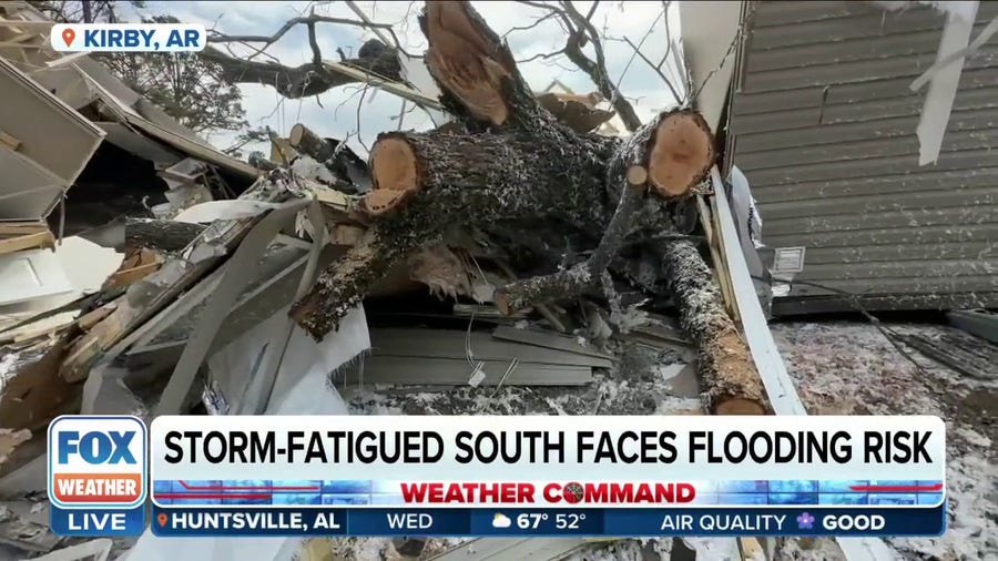 Storm-fatigued Arkansas faces multiday flash flooding threat