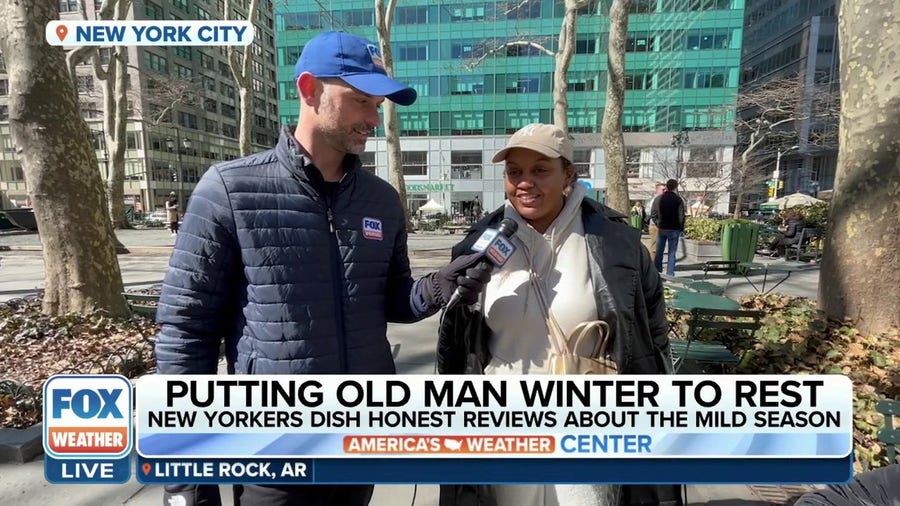 New Yorkers give out honest reviews about the mild winter season
