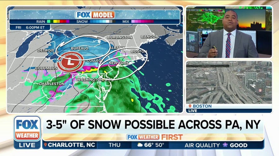 Impactful snow expected for parts of the Northeast Friday into weekend