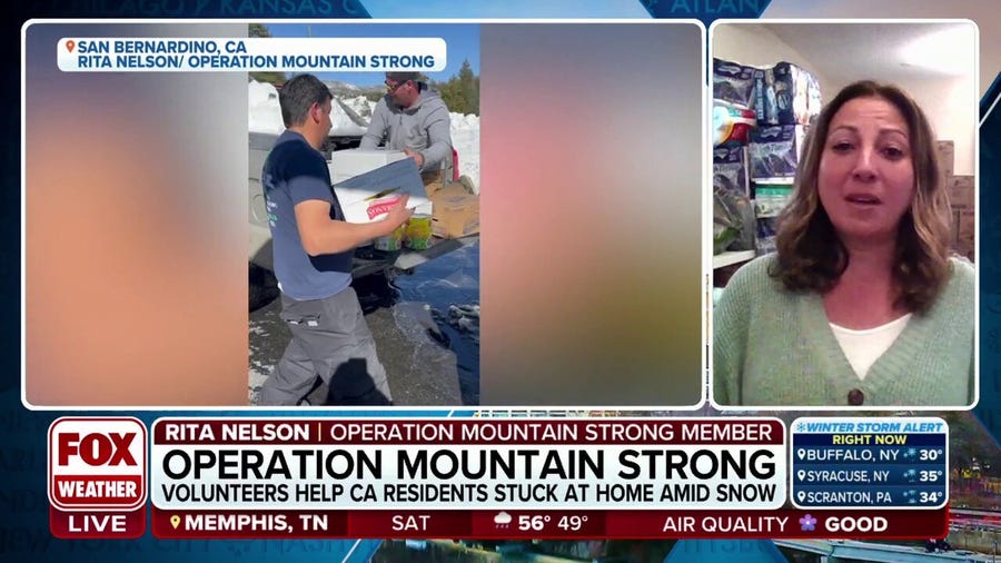 California mountain residents stuck in snow receive much-needed supplies
