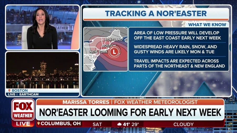 Potential nor'easter could cause significant impacts to travel