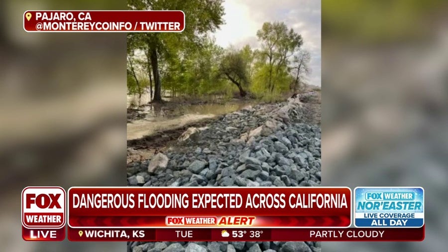 Levee breach in Pajaro, CA has grown to be longer than a football field