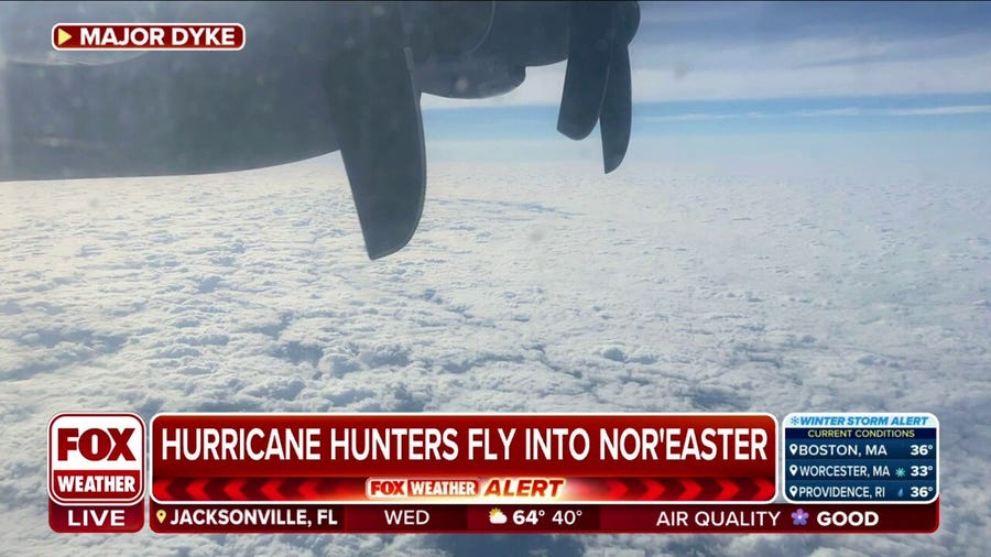 Hurricane Hunters gathering data on dynamic nor'easter