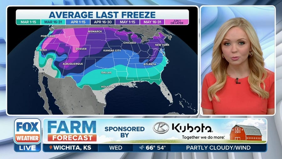 FOX Weather Farm Forecast: Frost, cooler temperatures puts new sprouts at-risk