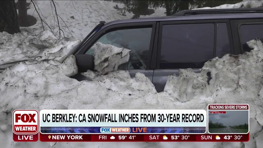 California snowfall inches away from 30-year record held at UC Berkeley