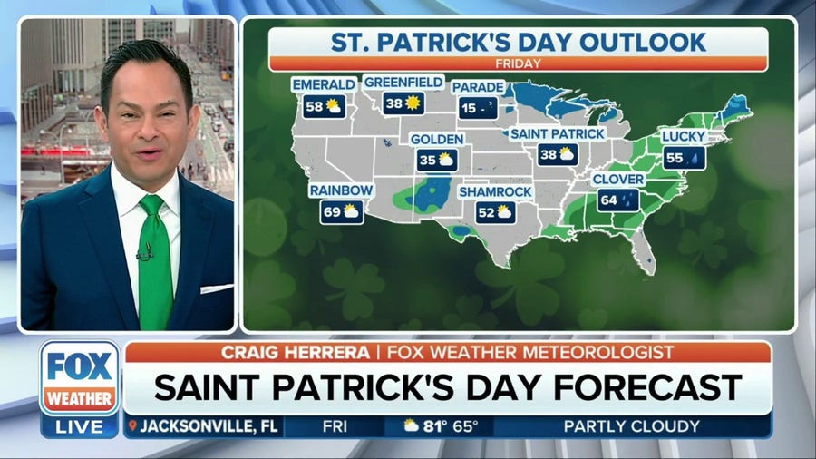 St. Patrick's Day 2023 forecast for cities across US