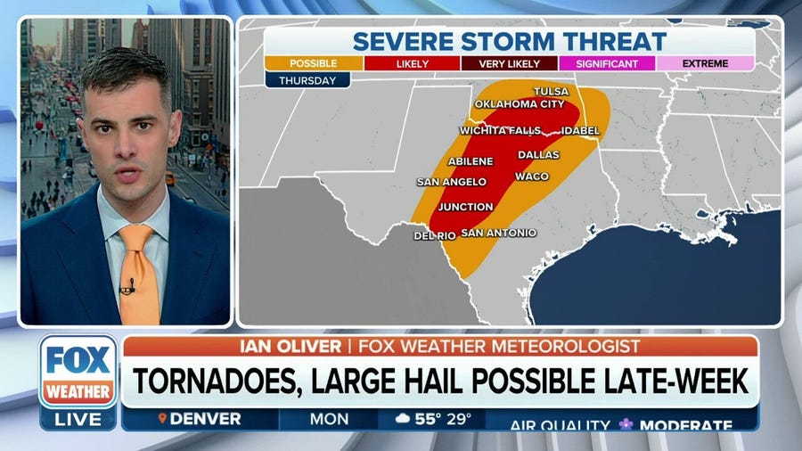Potential for multiple days of storms in South