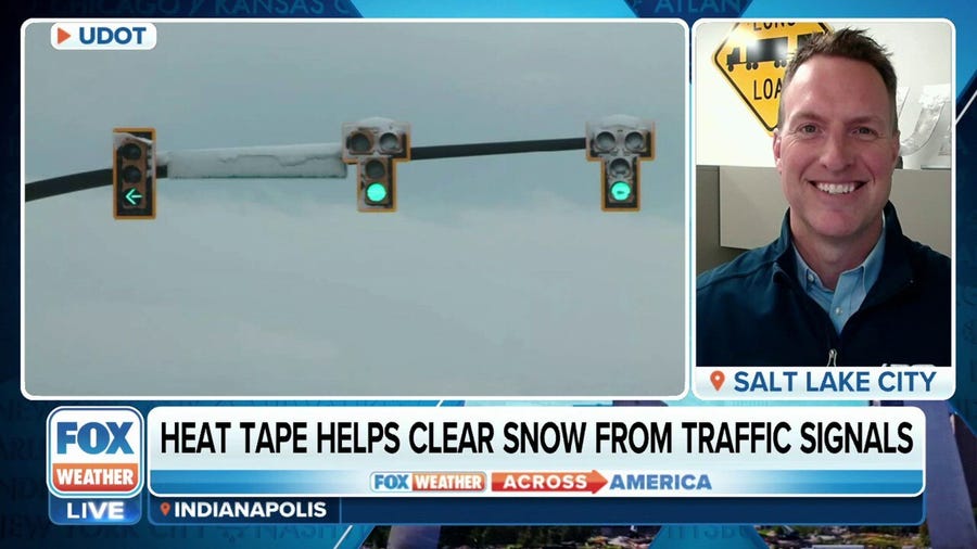 UDOT keeping traffic signals clear of snow with 'heat tape'