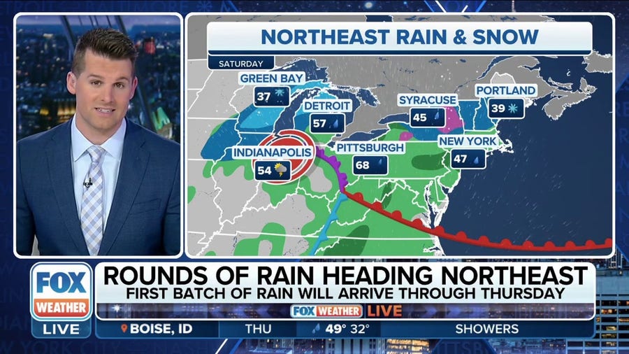 Wet weather ahead for Northeast