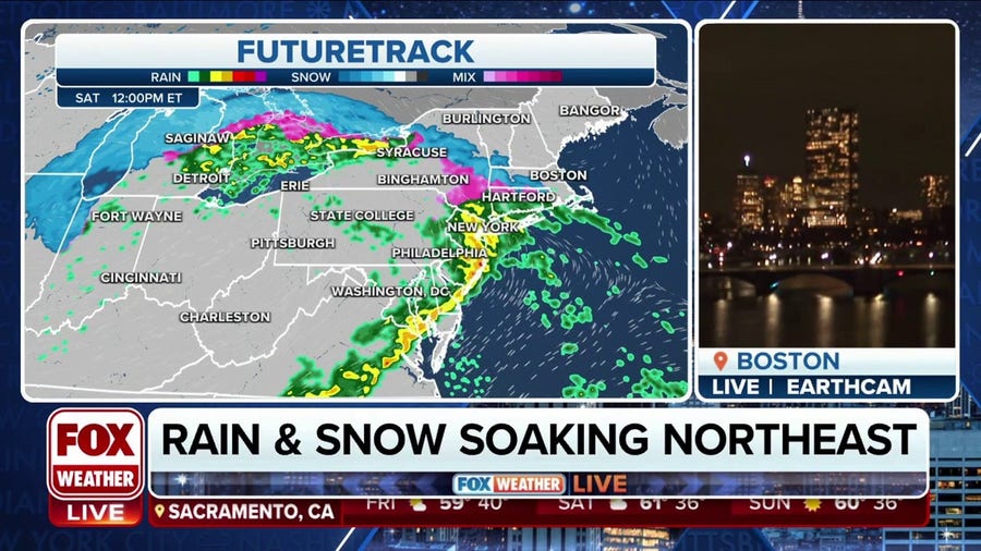Rain and snow for the Northeast this weekend