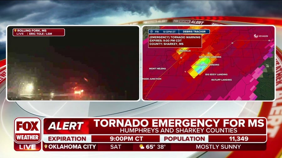 Tornado emergency in Mississippi