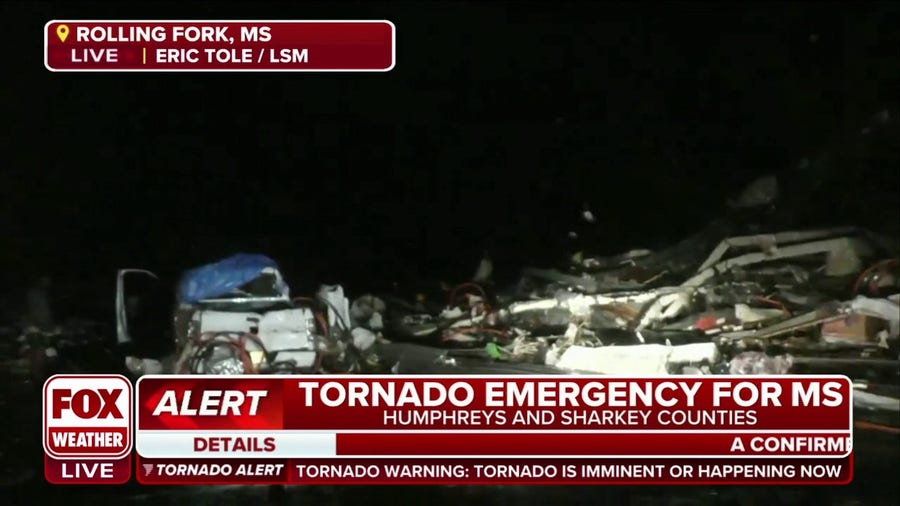 Large tornado confirmed in Rolling Fork, Mississippi