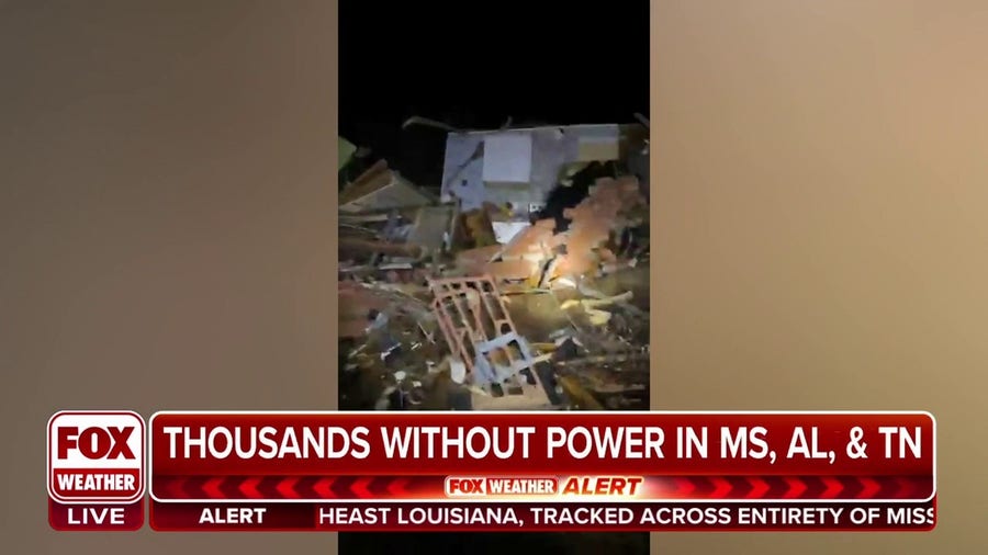 MS Highway Patrol: Damage is very catastrophic, houses are just leveled across MS
