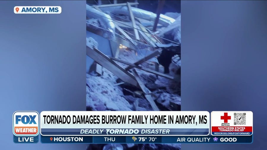 Joe Burrow's family home hit by devastating Amory, MS tornado
