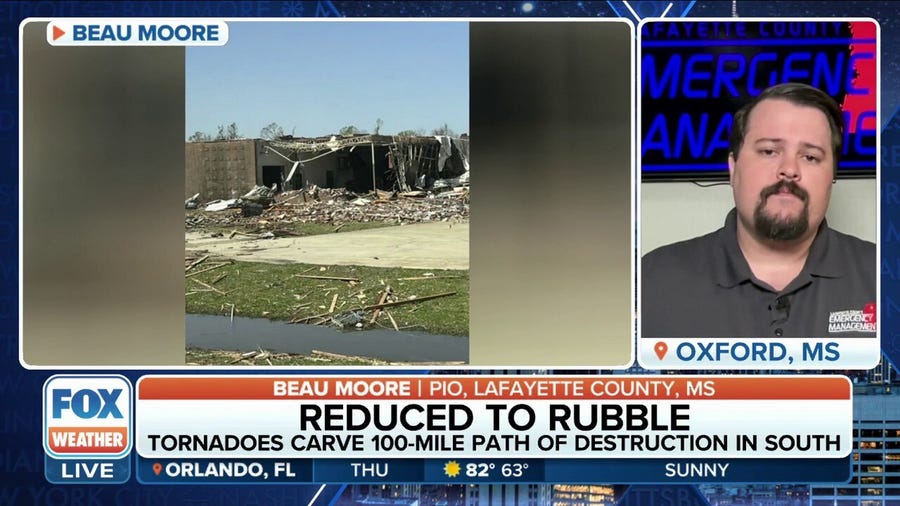 Lafayette, MS County official on tornado outbreak: 'Complete devastation'