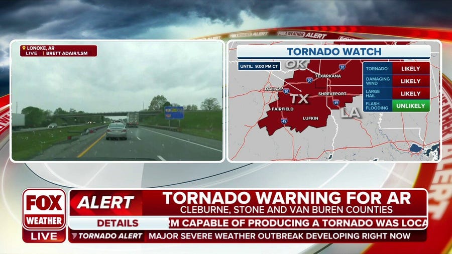 'Particularly Dangerous Situation' Tornado Watch continues to expand