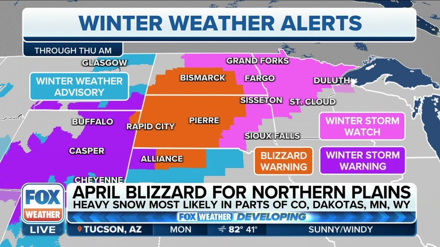 Powerful snowstorm to bring blizzard conditions to the northern Plains