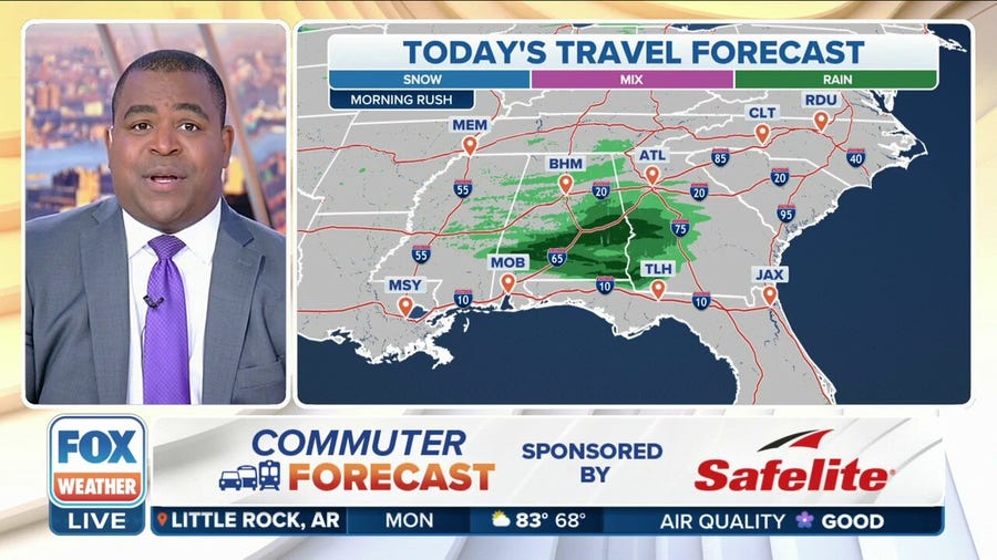 FOX Weather commuter forecast: How travel conditions look across the U.S.