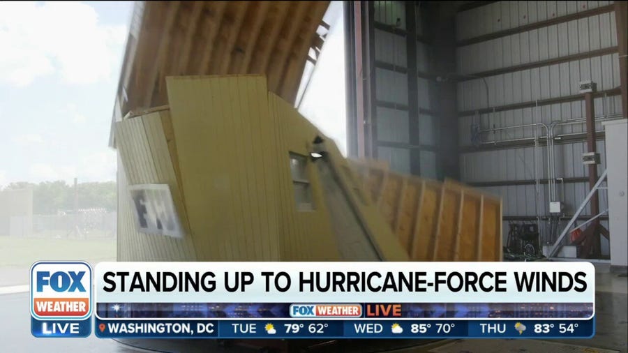 'Wall of Wind' tests rooftops to see if structures can withstand hurricane-force winds