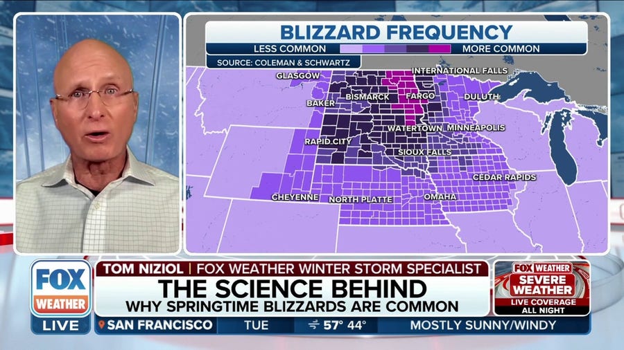 Why blizzards are not uncommon in April