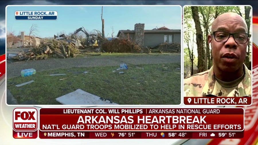 Arkansas National Guard helps in rescue efforts after tornadoes