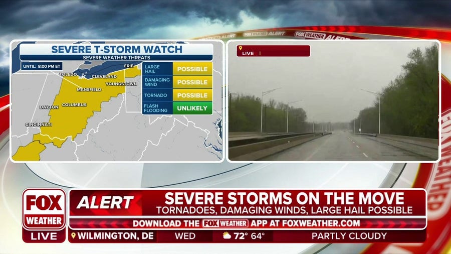 Tornado, Severe Thunderstorm Watches spread from Great Lakes region to Tornado, Severe Thunderstorm Watches spread from Great Lakes region to