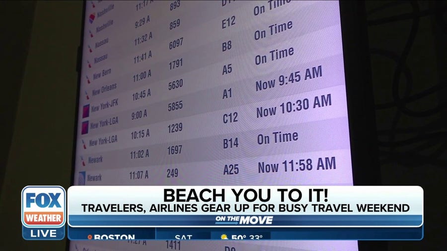 Airlines brace for busy travel weekend