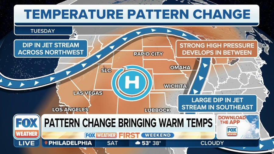 Pattern change to usher in spring warmth